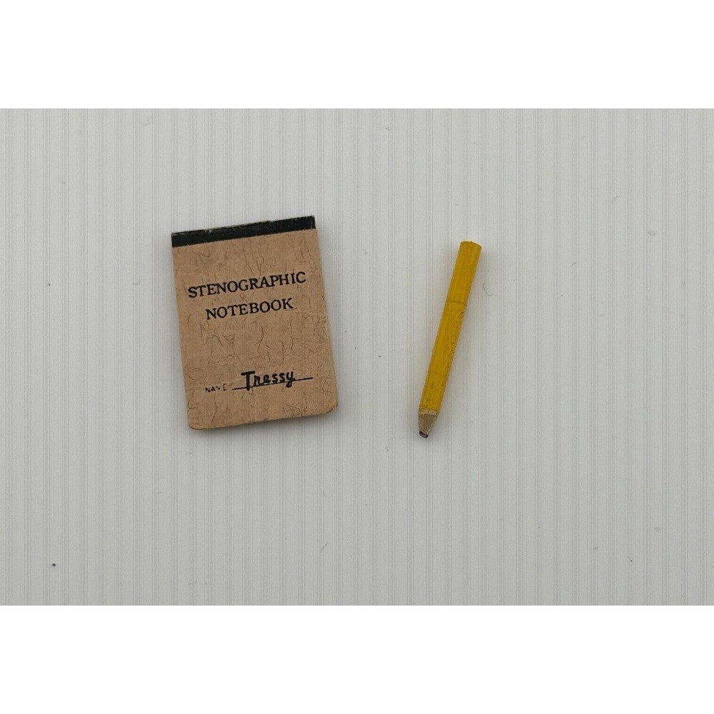 Vintage 1960's Tressy Stenographic Notebook and Pencil